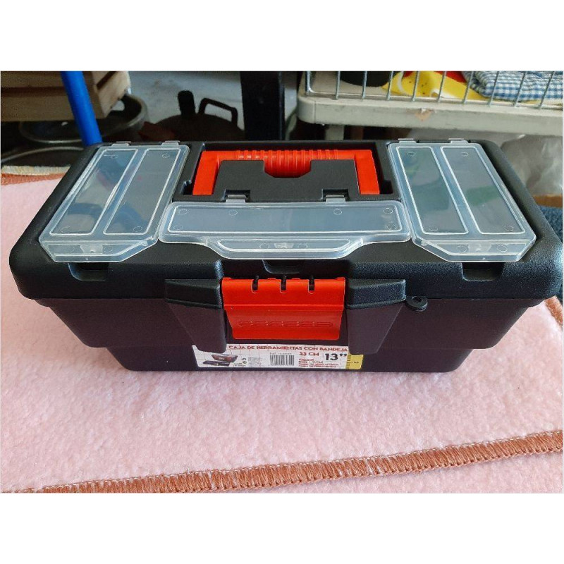 CAJA HERRAMIENTAS CON BANDEJA
