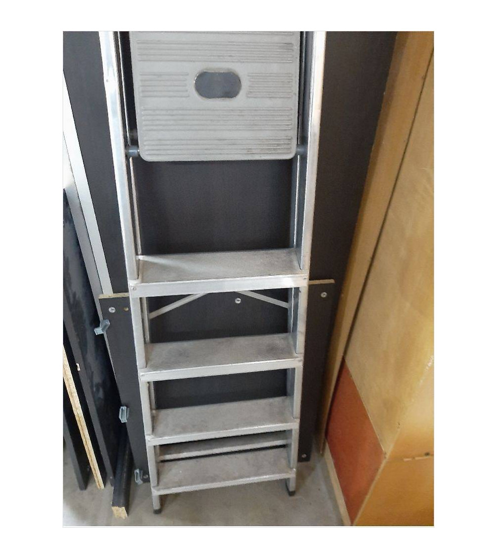 ESCALERA ALU. 5 PELDAÑOS