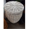 CESTA BLANCA CON TAPA