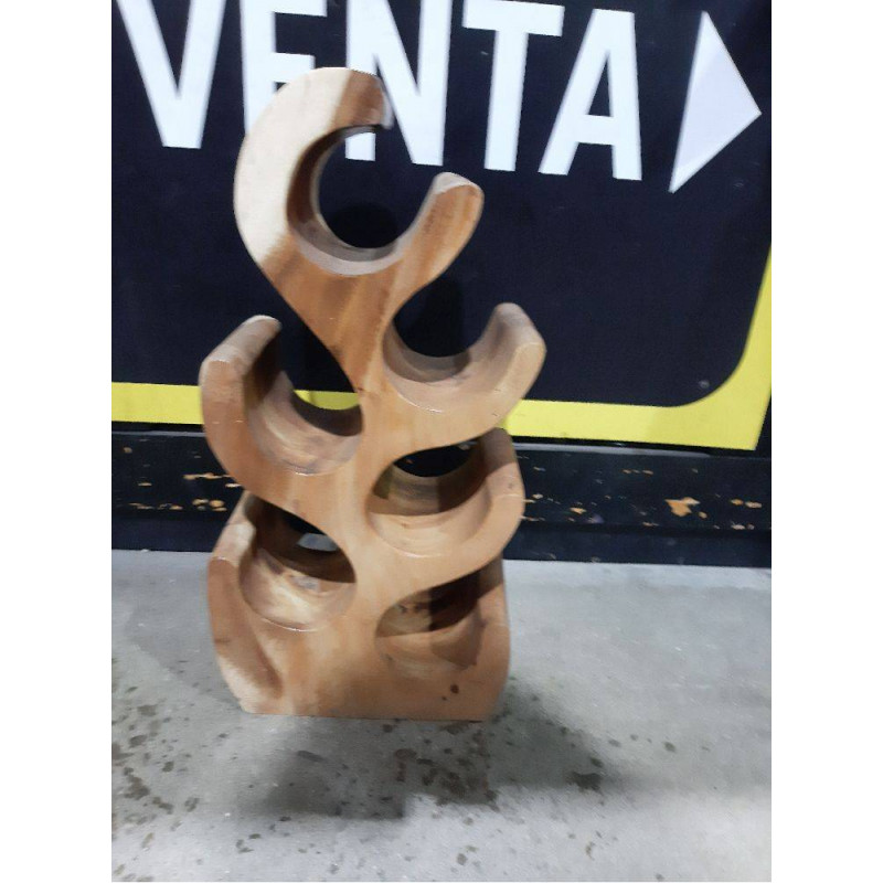 BOTELLERO MADERA  6 BOTELLAS