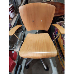 SILLA OFICINA MADERA